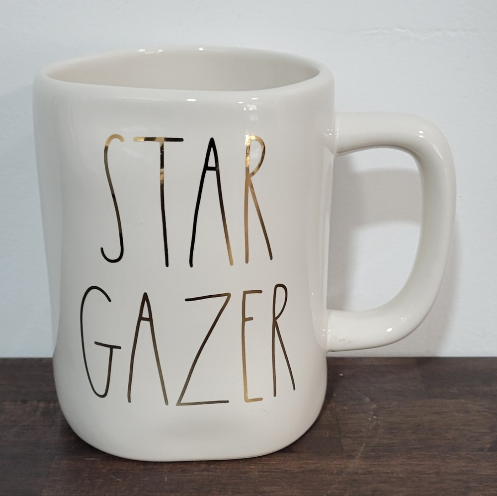 Rae Dunn Stargazer Cream And Gold Mug
